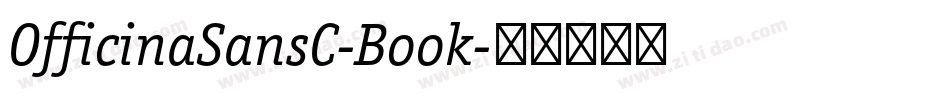 OfficinaSansC-Book字体转换