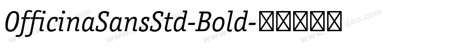 OfficinaSansStd-Bold字体转换