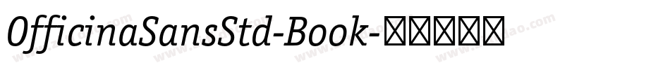 OfficinaSansStd-Book字体转换