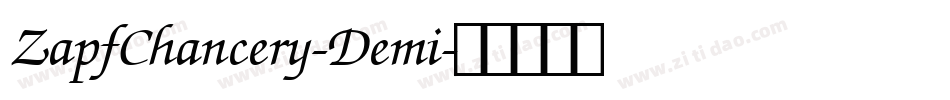 ZapfChancery-Demi字体转换