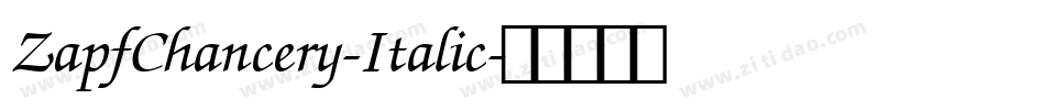 ZapfChancery-Italic字体转换