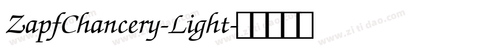 ZapfChancery-Light字体转换