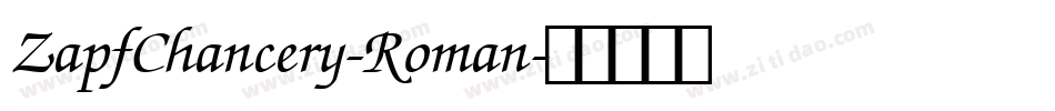 ZapfChancery-Roman字体转换