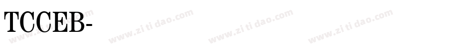 TCCEB字体转换