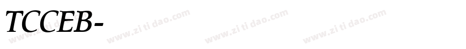 TCCEB字体转换