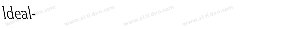 Ideal字体转换