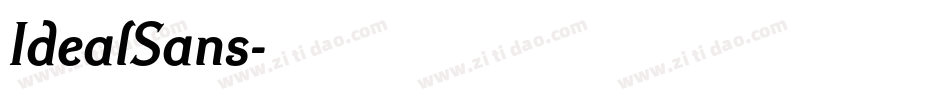 IdealSans字体转换