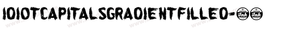 IdiotCapitalsGradientFilled字体转换
