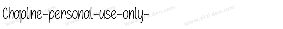 Chapline-personal-use-only字体转换