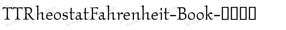 TTRheostatFahrenheit-Book字体转换