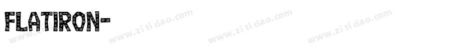 FLATIRON字体转换