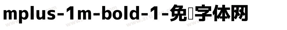 mplus-1m-bold-1字体转换