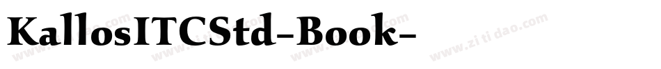 KallosITCStd-Book字体转换