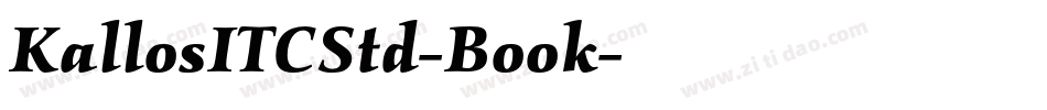 KallosITCStd-Book字体转换