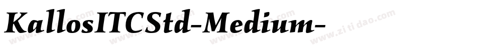 KallosITCStd-Medium字体转换