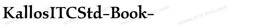 KallosITCStd-Book字体转换