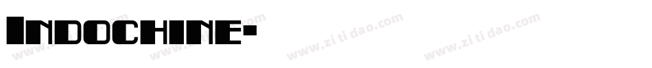 Indochine字体转换