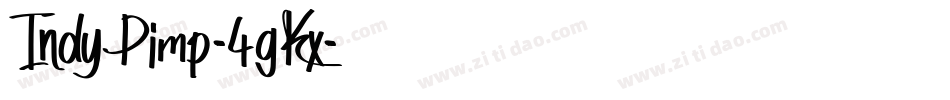 IndyPimp-4gKx字体转换