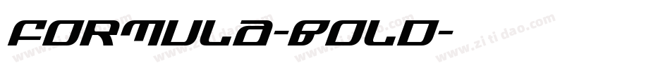 Formula-Bold字体转换