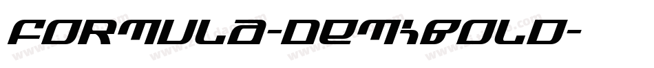 Formula-DemiBold字体转换