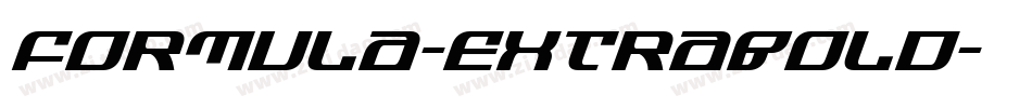 Formula-ExtraBold字体转换