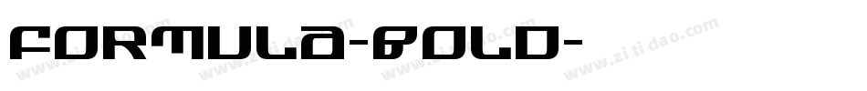 Formula-Bold字体转换