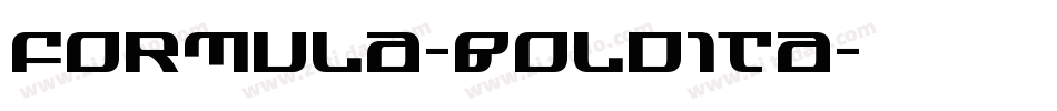 Formula-BoldIta字体转换