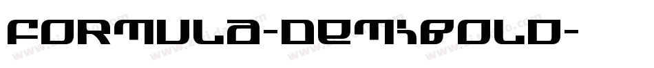 Formula-DemiBold字体转换