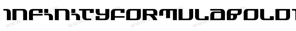 InfinityFormulaBoldItalic-3DjL字体转换