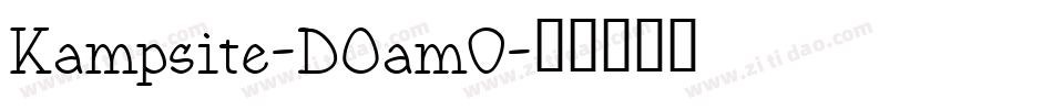 Kampsite-DOam0字体转换