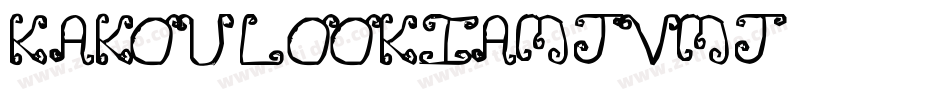 Kakoulookiam-JvMj字体转换