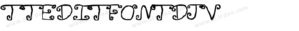 Tteditfont-1DJv字体转换