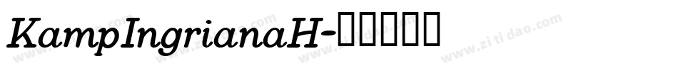KampIngrianaH字体转换