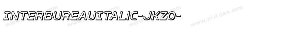 InterBureauItalic-jKZO字体转换