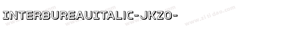 InterBureauItalic-jKZO字体转换