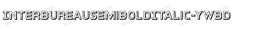 InterBureauSemiBoldItalic-yWBd字体转换