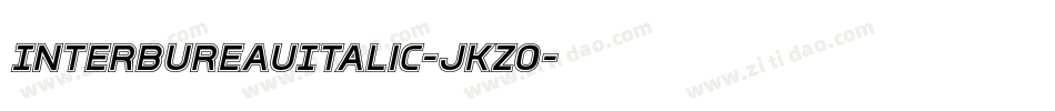 InterBureauItalic-jKZO字体转换