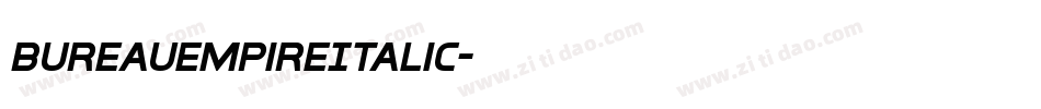 BureauEmpireItalic字体转换