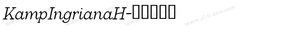 KampIngrianaH字体转换