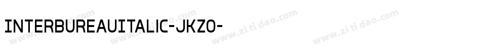 InterBureauItalic-jKZO字体转换