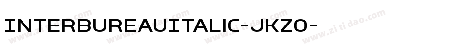 InterBureauItalic-jKZO字体转换