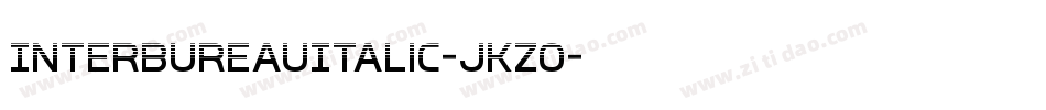 InterBureauItalic-jKZO字体转换