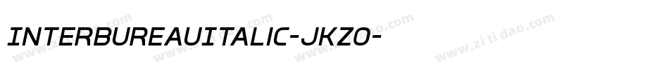 InterBureauItalic-jKZO字体转换