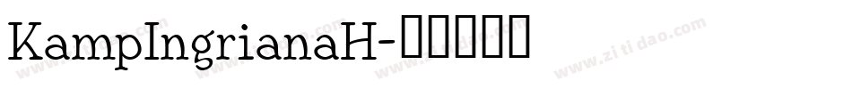 KampIngrianaH字体转换