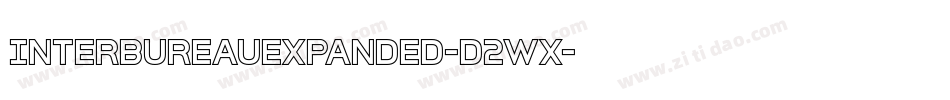 InterBureauExpanded-D2Wx字体转换