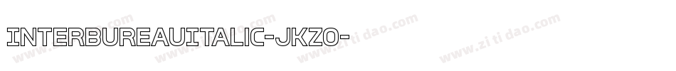 InterBureauItalic-jKZO字体转换