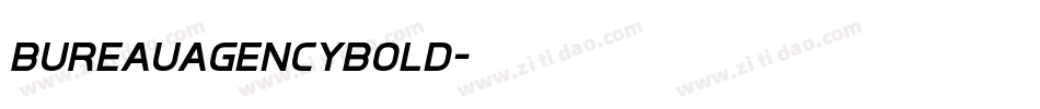 BureauAgencyBold字体转换