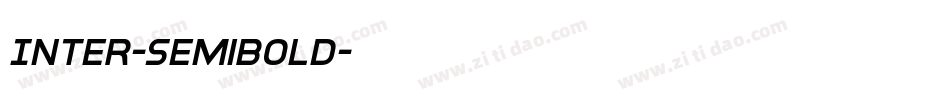Inter-SemiBold字体转换