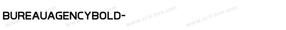 BureauAgencyBold字体转换
