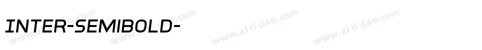 Inter-SemiBold字体转换